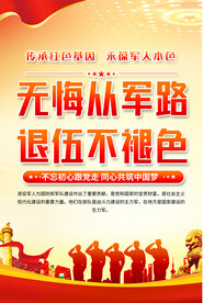 退伍海报