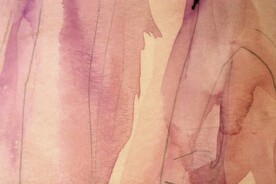 创意水彩抽象艺术画水彩晕染