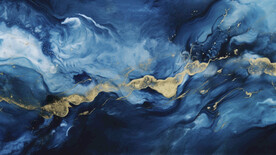 蓝色渐变金线大理石背景