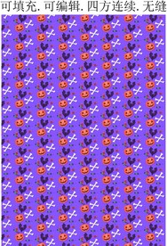 万圣节图案 蝙蝠 南瓜灯