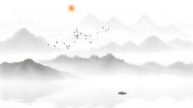 新中式意境禅意背景