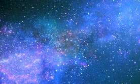 蓝色宇宙星空舞台背景