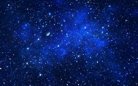 蓝色宇宙星空背景墙