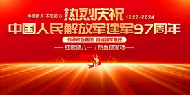 八一建军节活动展板