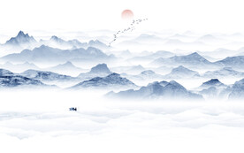 新中式意境山水画