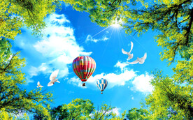 蓝天白云软膜天花