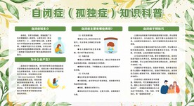 孤独症展板