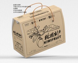 猕猴桃手提礼盒包装