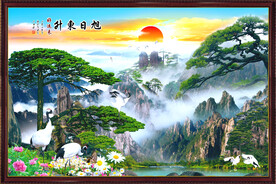 山水画旭日东升