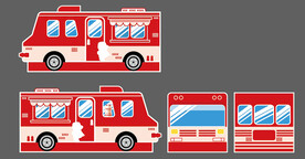 卡通大巴车造型