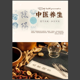 中医艾灸养生海报图片