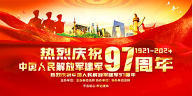 八一建军节宣传展板