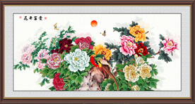 锦上添花牡丹图