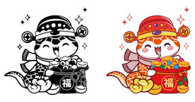 蛇年卡通 福袋版