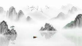 中国风景水墨画