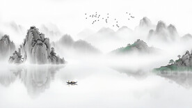 中式水墨背景图