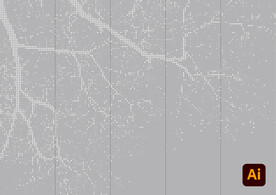 树杆镂空点状图