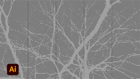 树杆镂空点状图