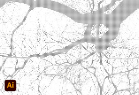 树杆镂空点状图