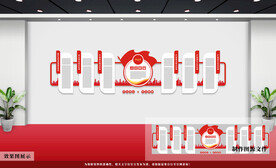 党的六项纪律党建文化墙