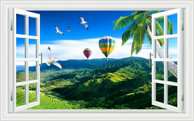 假窗风景画