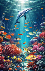 海底世界背景墙