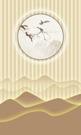 酒店入户装饰画背景墙