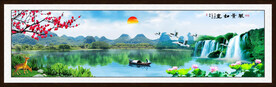 巨幅山水风景画