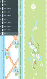 马面裙汉服手绘花高清分层