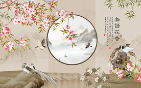 工笔花鸟装饰画