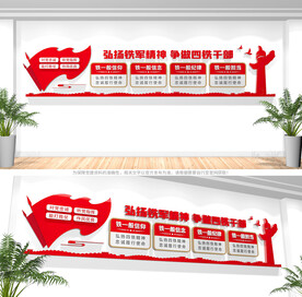 四铁干部文化墙