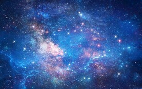 蓝色星空背景墙