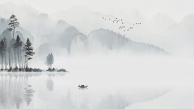 水墨画风景水墨画