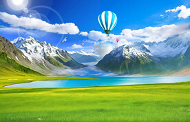 蓝天白云大草原