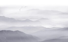 新中式山水电视背景墙