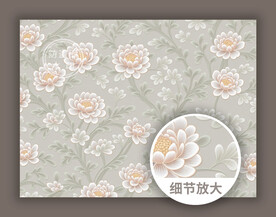 传统古典素雅织锦花纹底纹图案