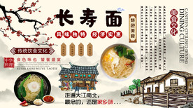 长寿面背景墙