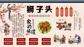 狮子头背景墙