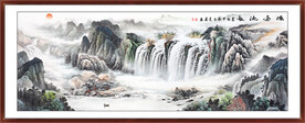 大好河山国画