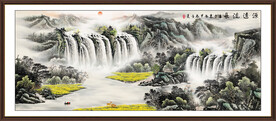 巨幅国画山水