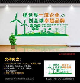 中国电建文化墙