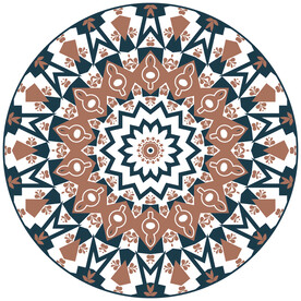 圆形瓷砖花砖图案