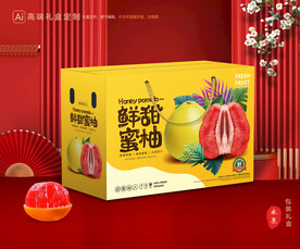 柚子包装 蜜柚礼盒