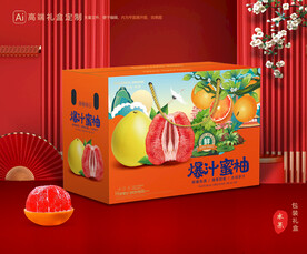 柚子包装 蜜柚礼盒