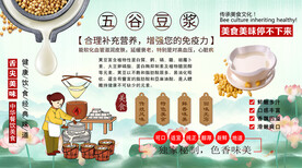 五谷豆浆背景墙