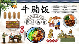 牛腩饭背景墙