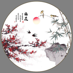  国画梅花
