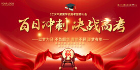 高考誓师大会展板