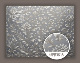 银色华丽古典花纹底纹图案