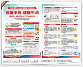 预防中暑宣传单